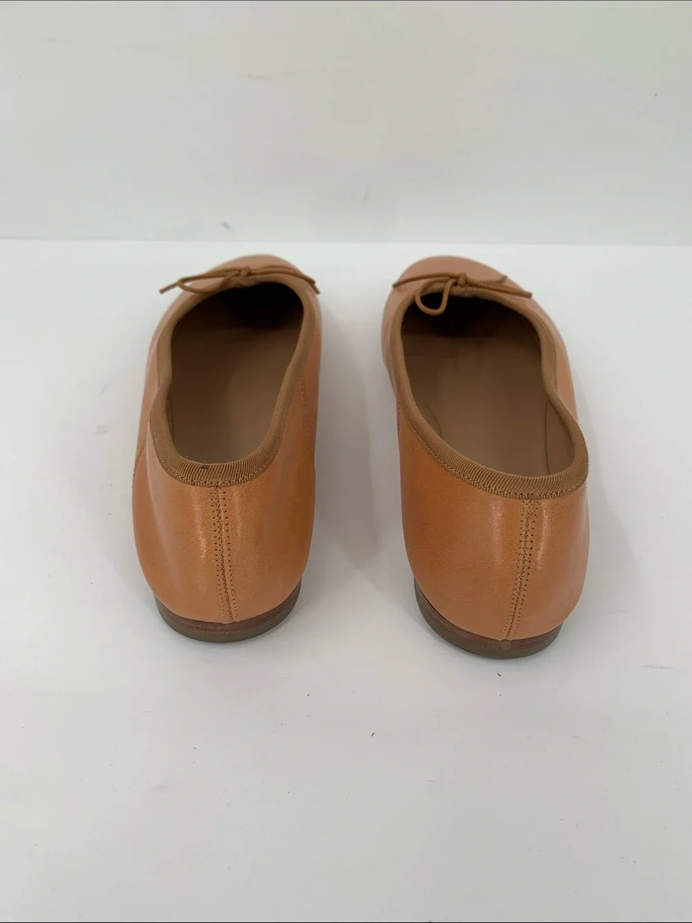 Mansur Gavriel Dream ballet flat shoe leather slip-on bow preppy brown new 39 9 - Picture 6 of 8